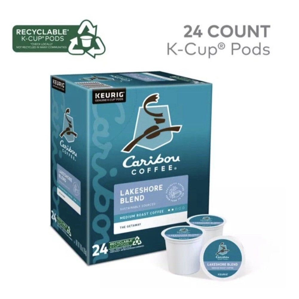 Caribou coffee Lakeshore Blend (24 Pk K cups)